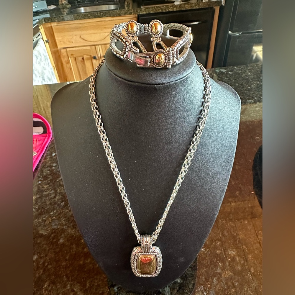 Brighton necklace bracelet and earring set